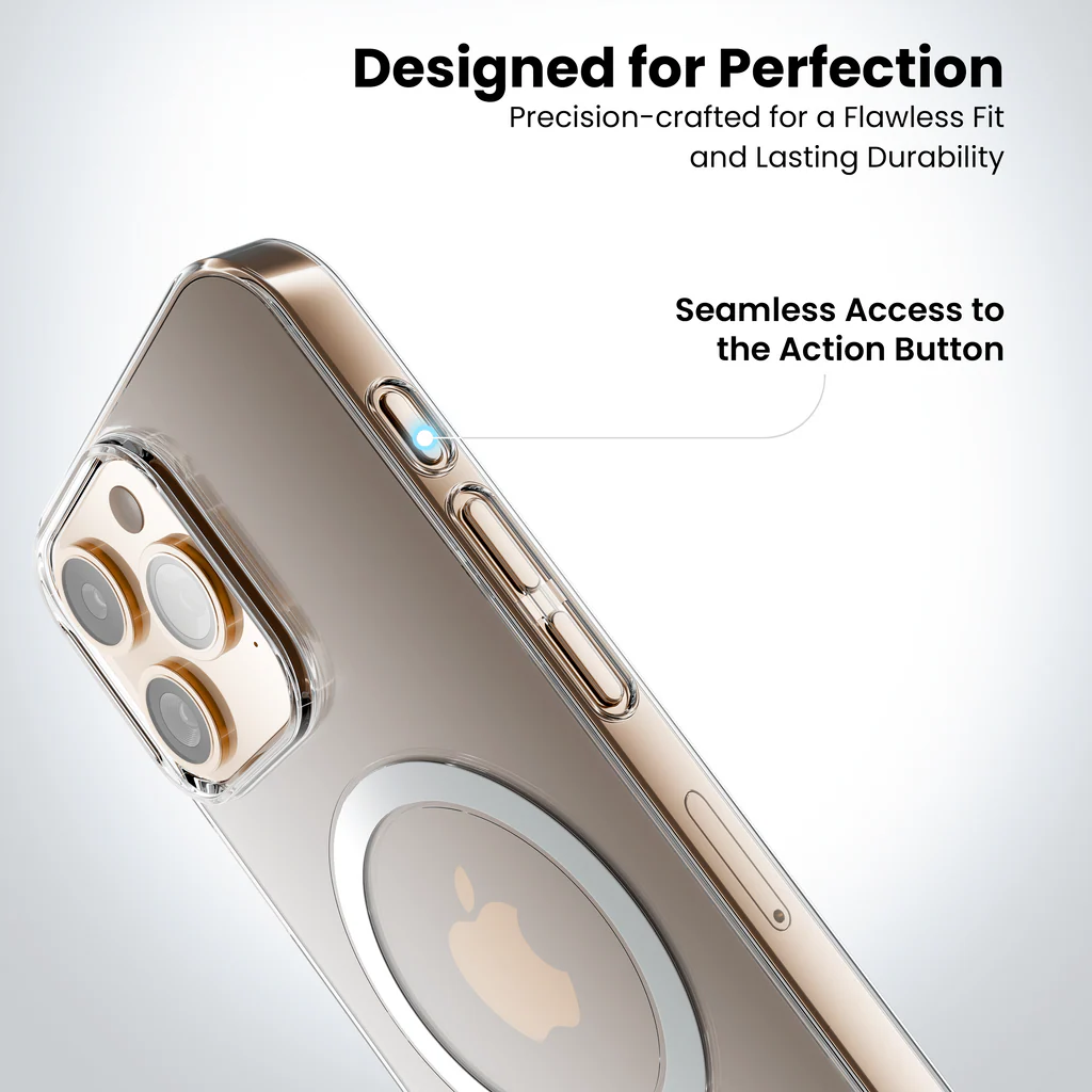 iPhone 16 Pro Anti Yellow Clear MagSafe Case designed for perfection