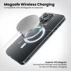 iPhone 16 Pro Anti Yellow Clear MagSafe Case wireless charging