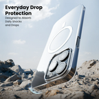 iPhone 14 Pro Max Anti Yellow Clear MagSafe Case everyday drop protection