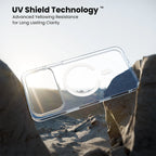 ClearFlow UV shield technology in Crystely iPhone 17 Pro Max clear case