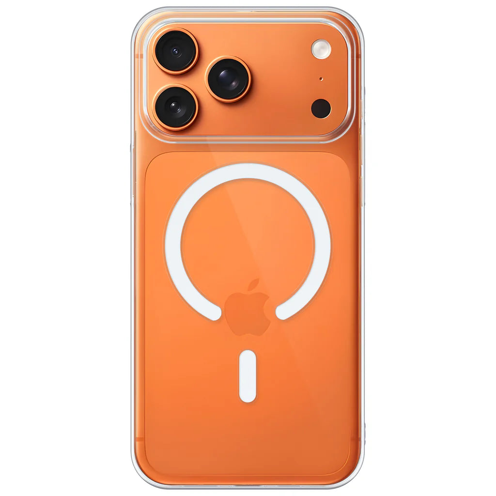 Crystely iPhone 17 Pro anti-yellow MagSafe clear case – crystal clear front view