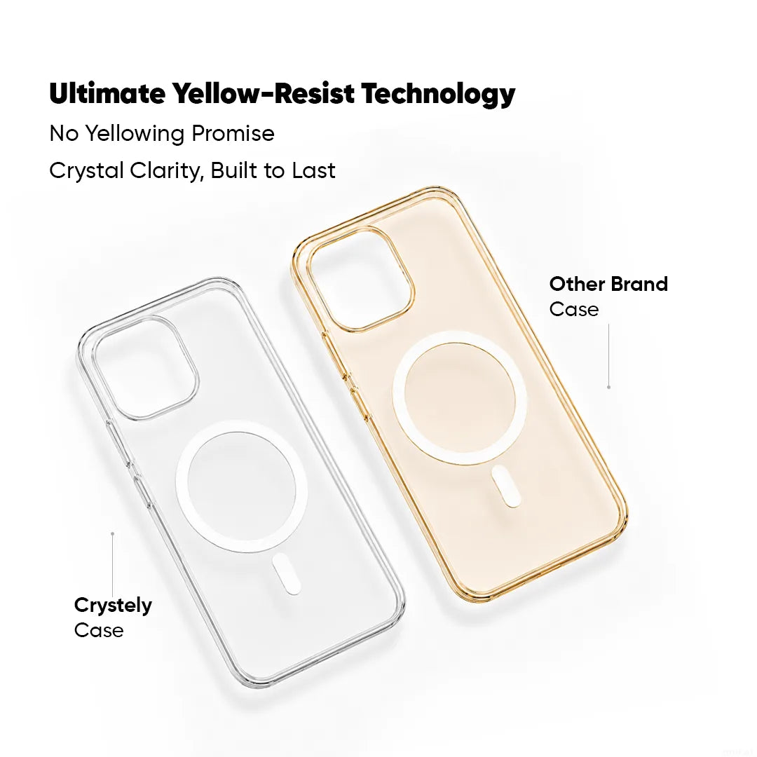 iQOO 15 - Anti Yellow MagSafe Clear Case