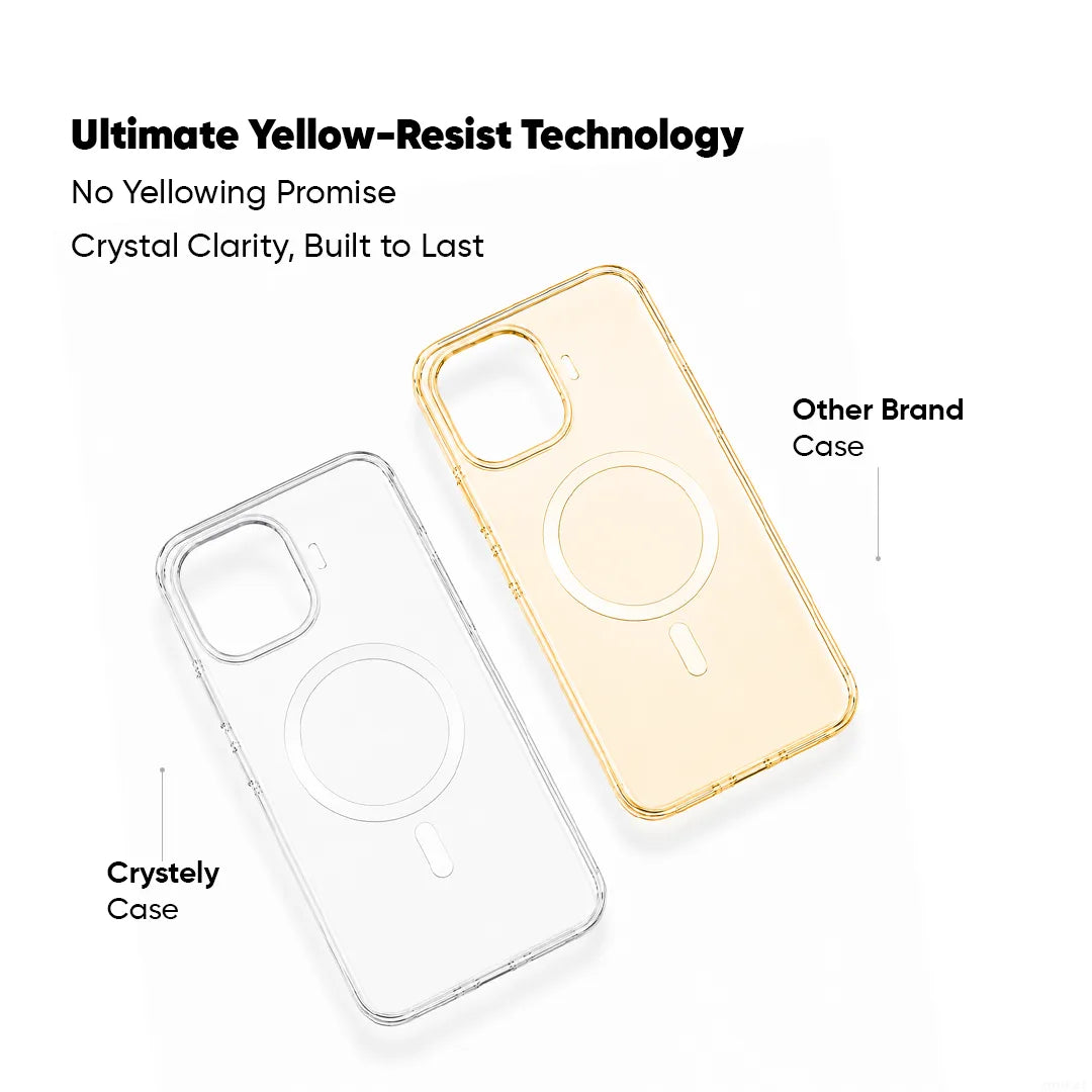 iQOO 15R - Anti Yellow MagSafe Clear Case