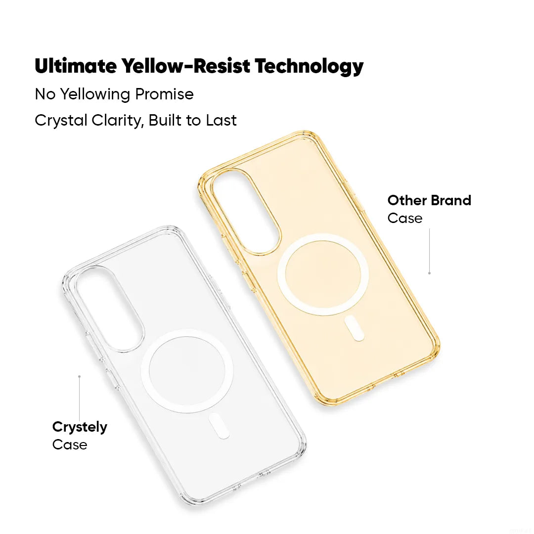 iQOO Z10R - Anti Yellow MagSafe Clear Case