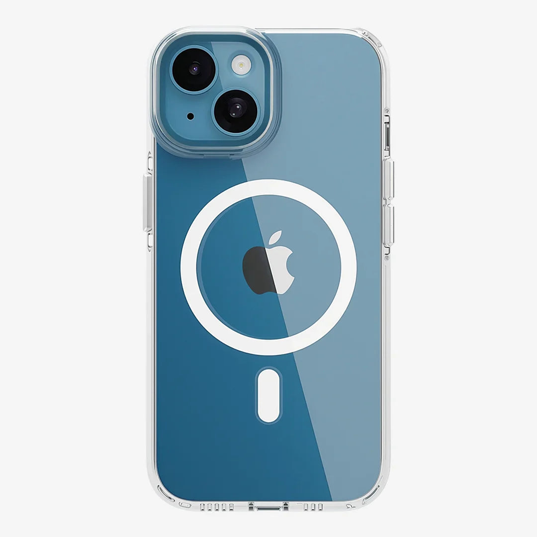 Anti Yellow MagSafe transparent iPhone 15 back cover by Casesaccessories