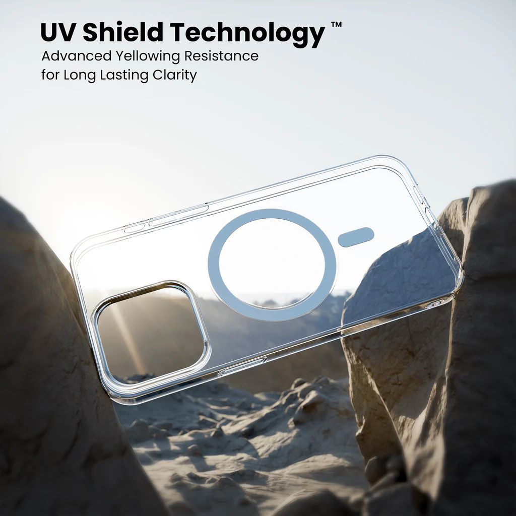 iPhone 14 Pro Anti Yellow Clear MagSafe Case uv shield technology 