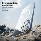 iPhone 16 Plus Anti Yellow Clear MagSafe Case everyday drop protection
 