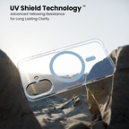 iPhone 16 Plus Anti Yellow Clear MagSafe Case uv shield techonolgy