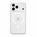 iPhone 17 Pro Max Anti-Yellow MagSafe Clear Case - back view with camera cutout and magnetic ring