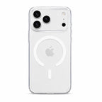 iPhone 17 Pro Max Anti-Yellow MagSafe Clear Case - back view with camera cutout and magnetic ring