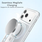 Shockproof Clear iPhone Case with Seamless MagSafe Wireless Charging
