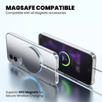 MagSafe compatible clear case Vivo V70 FE – N52 magnets for secure wireless charging
