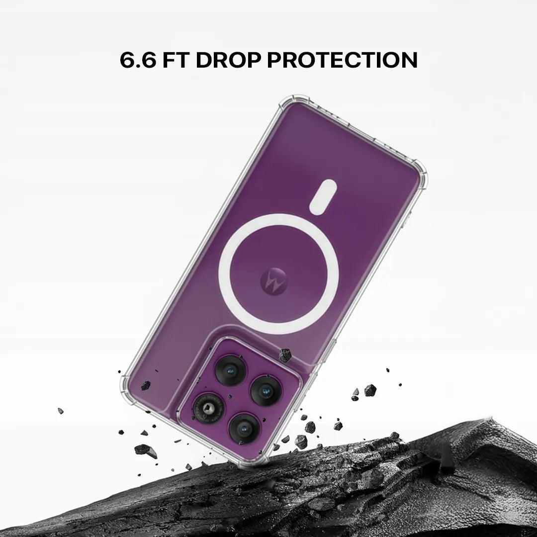 Motorola Edge 60 Fusion transparent case with camera protection