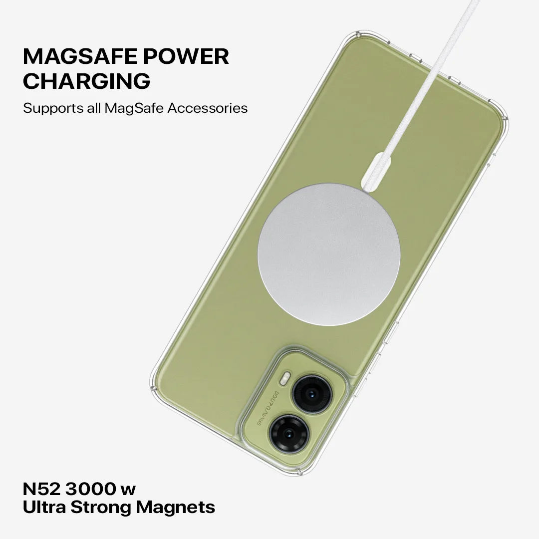 Motorola G85 anti yellow transparent case design