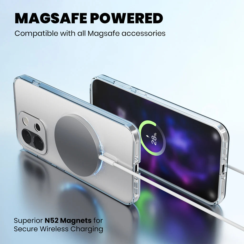 Clear Anti-Yellow MagSafe Case – OnePlus 15 powered