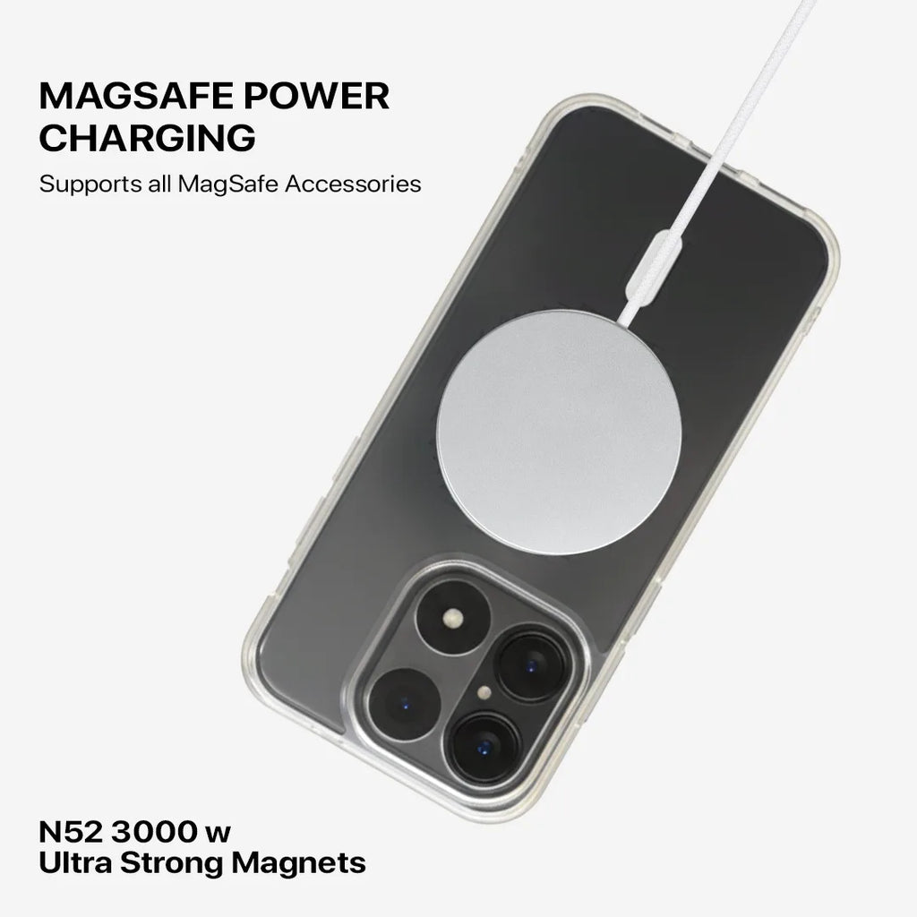 Shockproof transparent case for OnePlus 15 with raised bezels