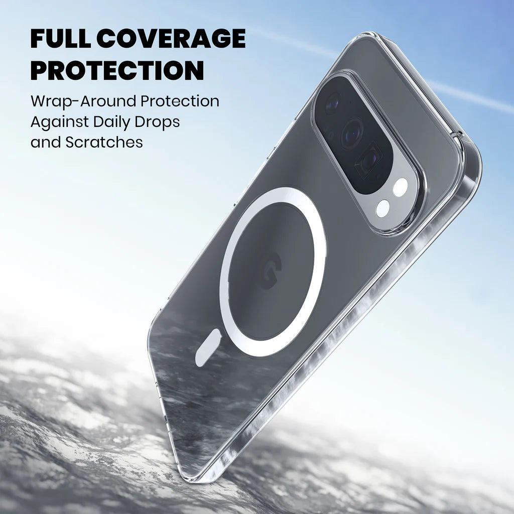 Clear Anti-Yellow MagSafe Case for Google Pixel 9 Pro XL full overage protection