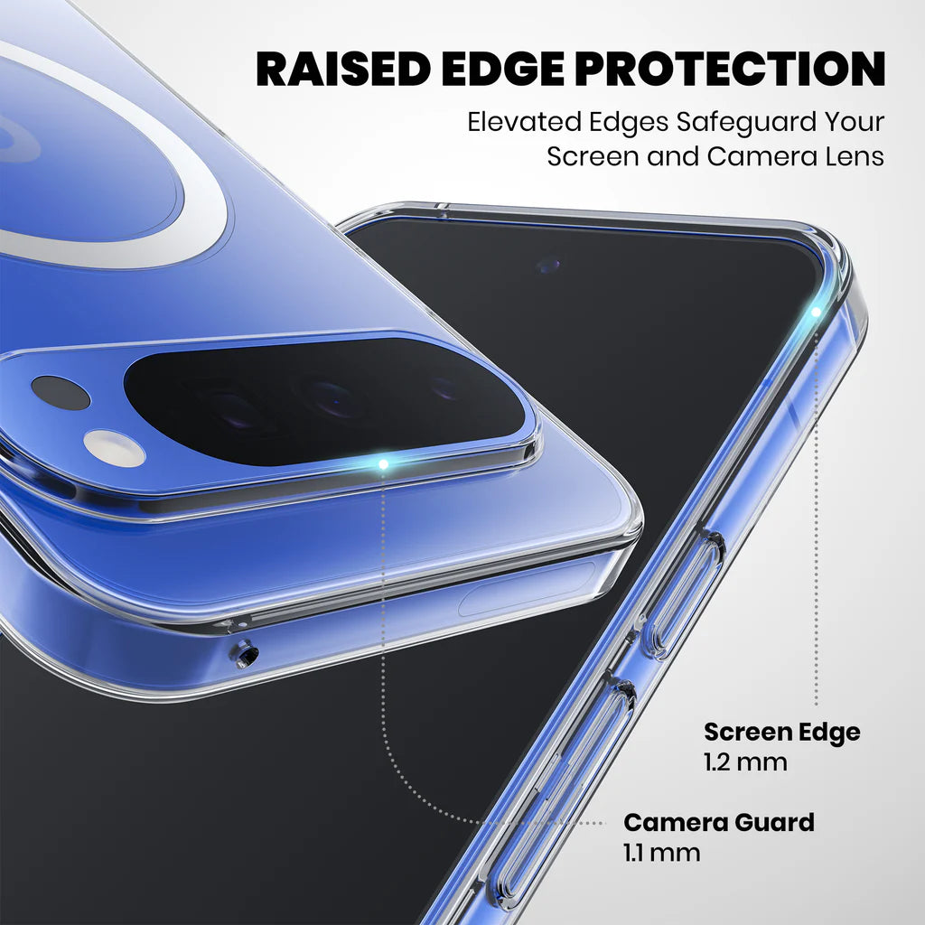 Clear Anti-Yellow MagSafe Case for Google Pixel 9 Pro XL raisec edge protection