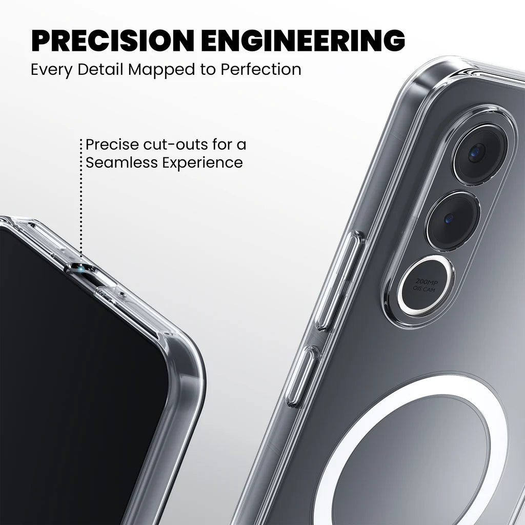 Precision engineering Vivo V70 FE clear case – precise cutouts for seamless experience
