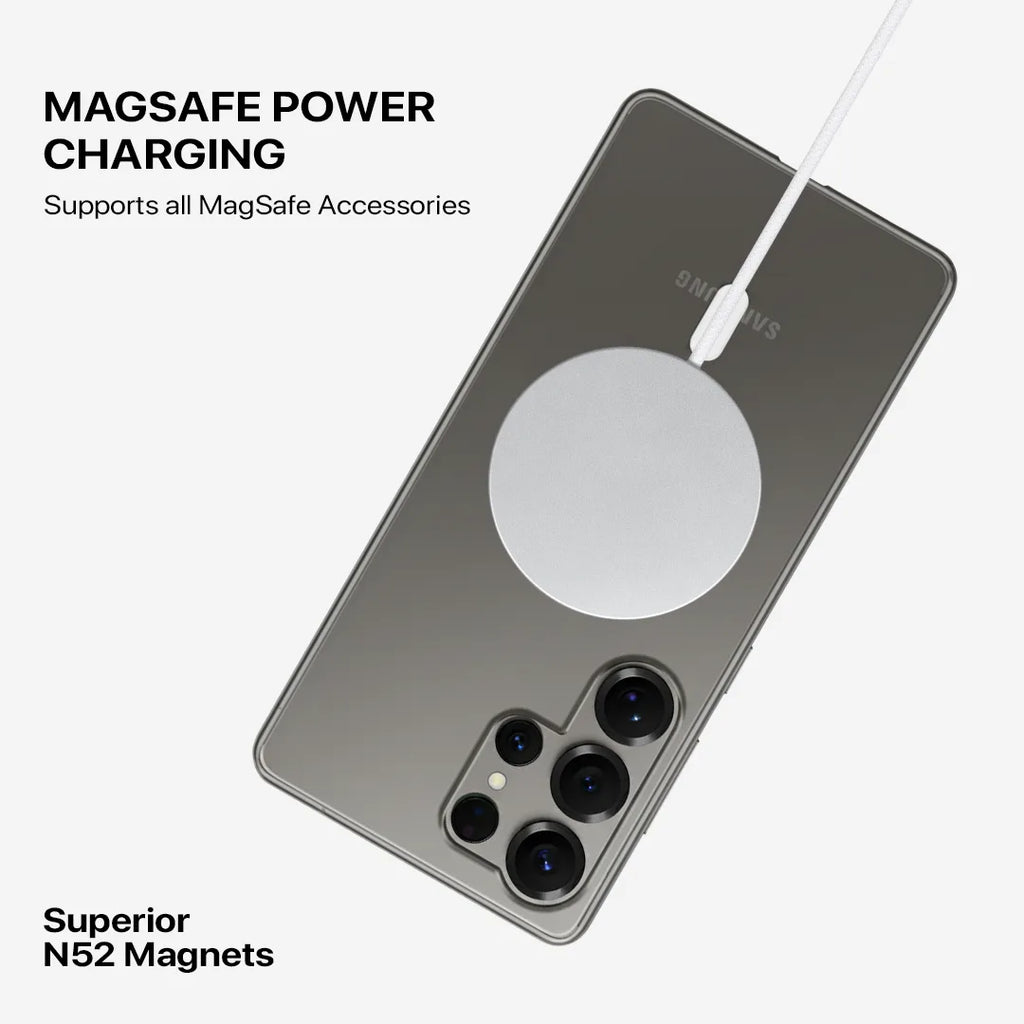 Slim transparent MagSafe case for Galaxy S22 Series