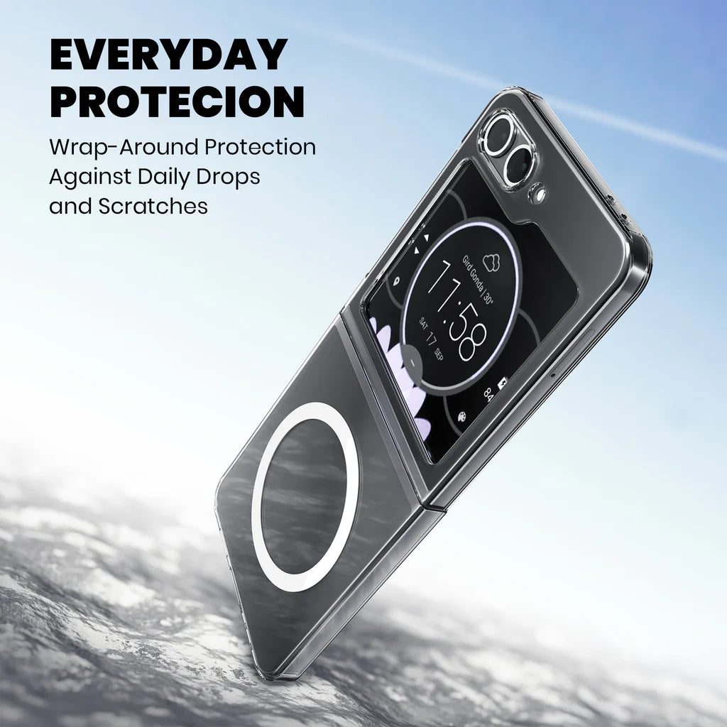 Anti-Yellow Transparent MagSafe Cover – Galaxy Z Flip4 everyday protection