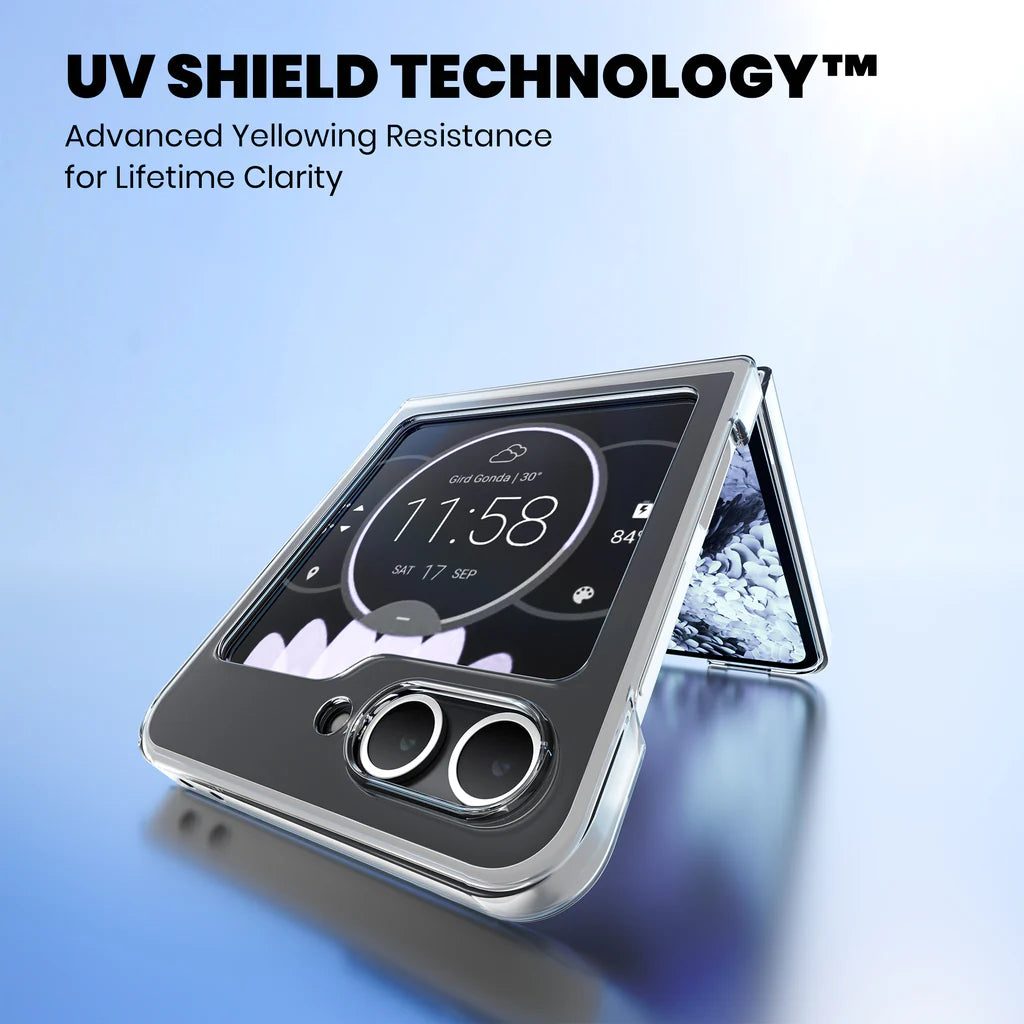 Anti-Yellow Transparent MagSafe Cover – Galaxy Z Flip4 uv shield technology 