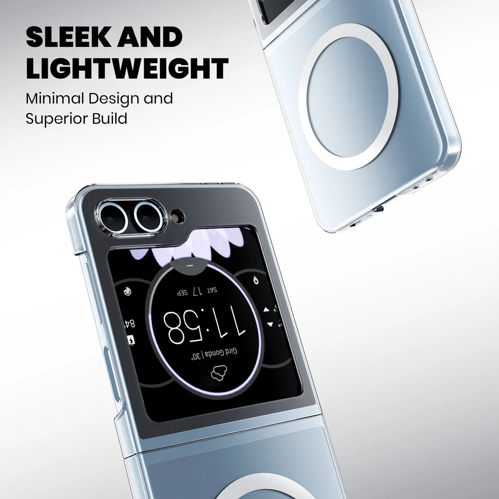 Anti-Yellow Transparent MagSafe Cover – Galaxy Z Flip6 sleek and lighweight 