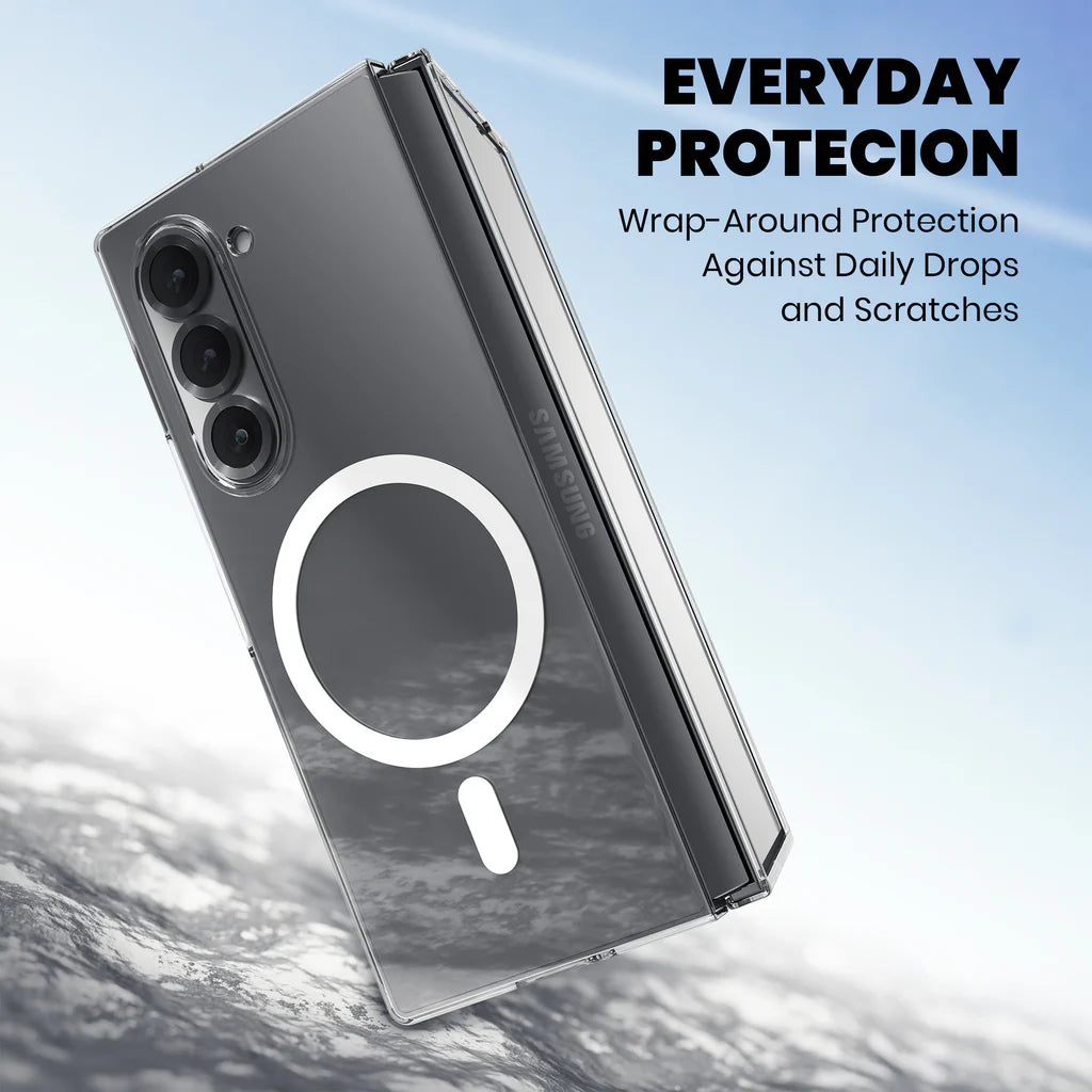 Anti-Yellow MagSafe Clear Case for Samsung Galaxy Z Fold 5 everyday protecion