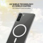 Anti yellow clear case Samsung S25 Edge with drop protection