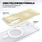 Anti Yellow Magsafe Clear Case Samsung S22 Plus zero yellowing formula