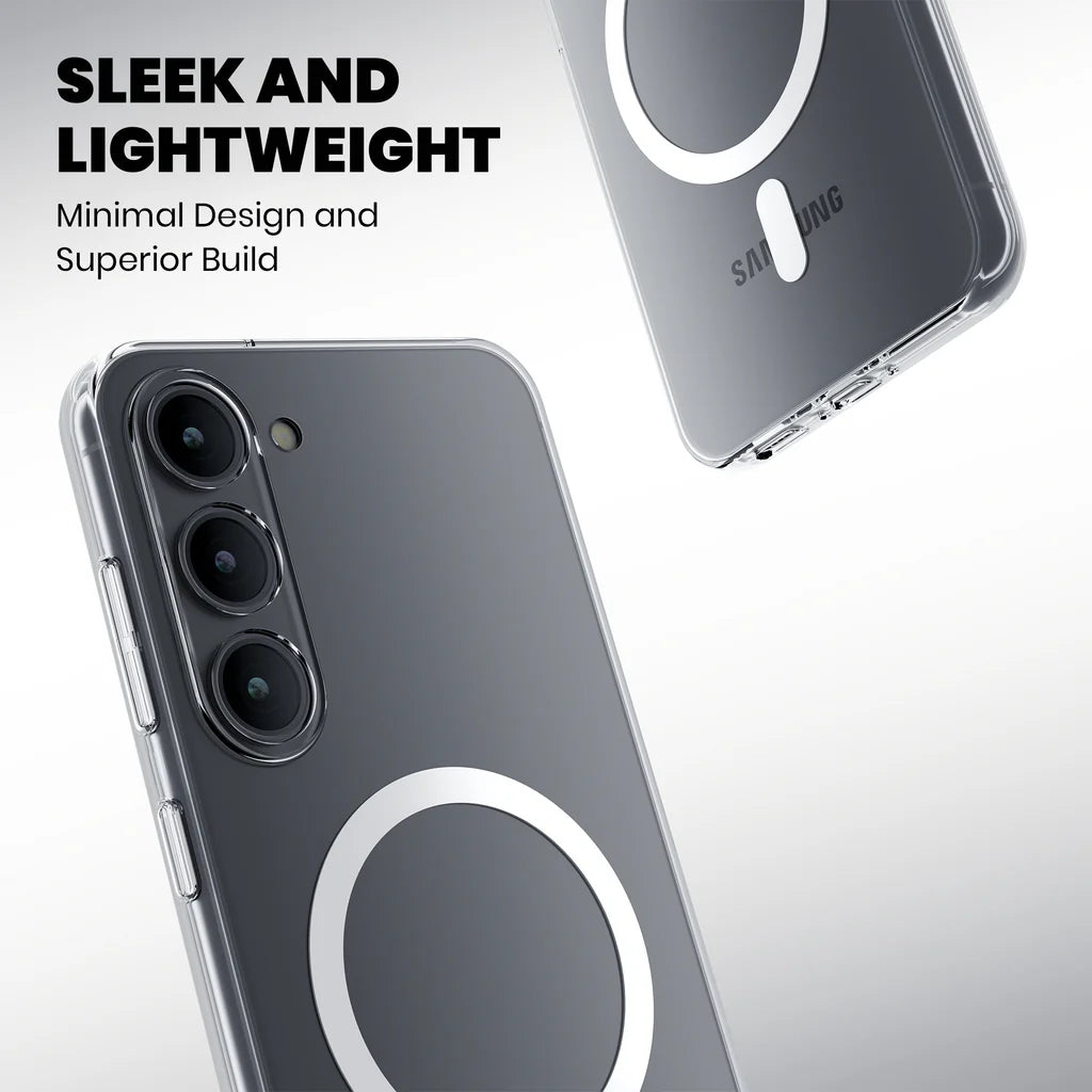 Anti Yellow Magsafe Clear Case Samsung S22 sleek and lighweight