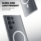 Anti Yellow Magsafe Clear Case Samsung S23 Ultra sleek and lightweight