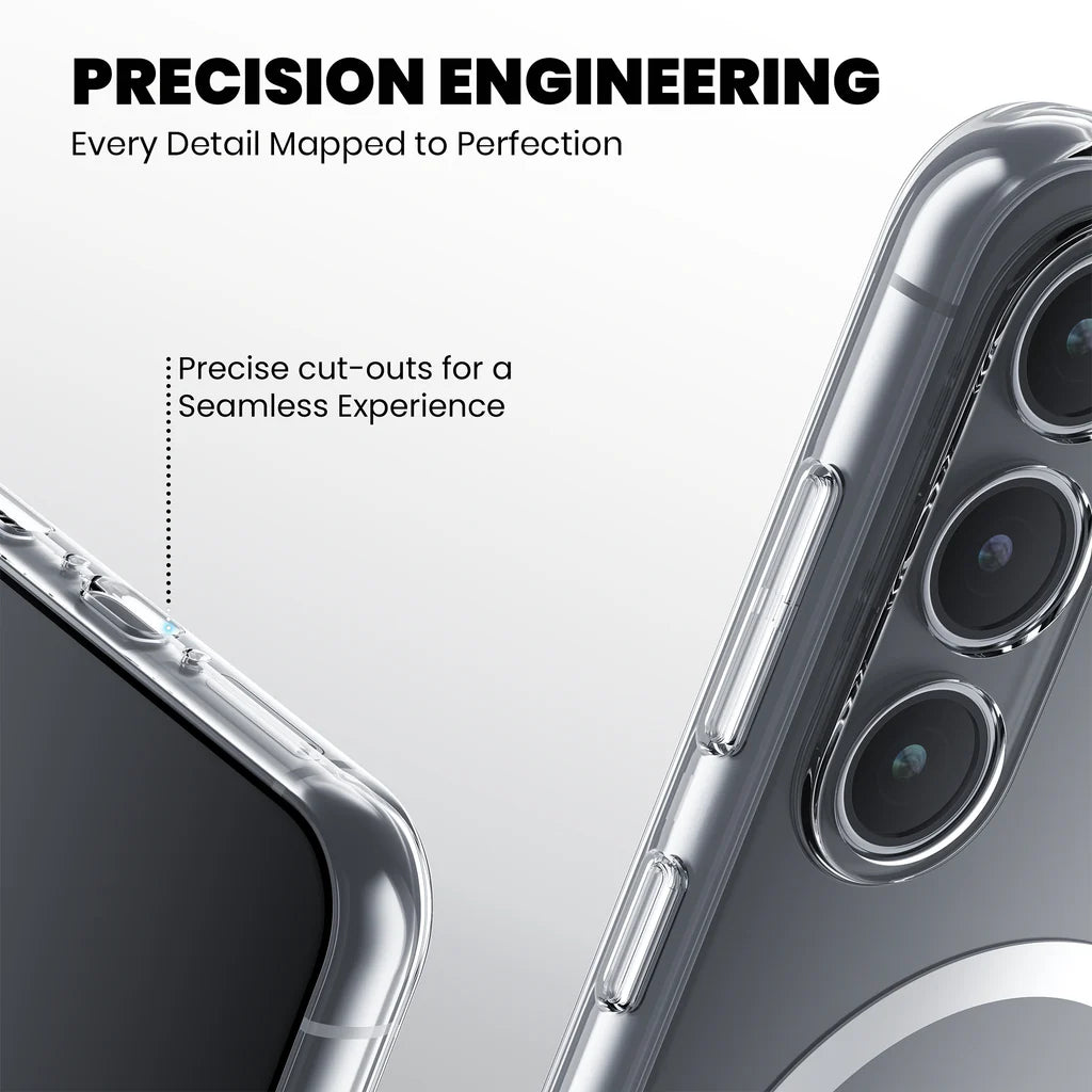 Anti-Yellow MagSafe Clear Case  Samsung S24 preciwsion engineering