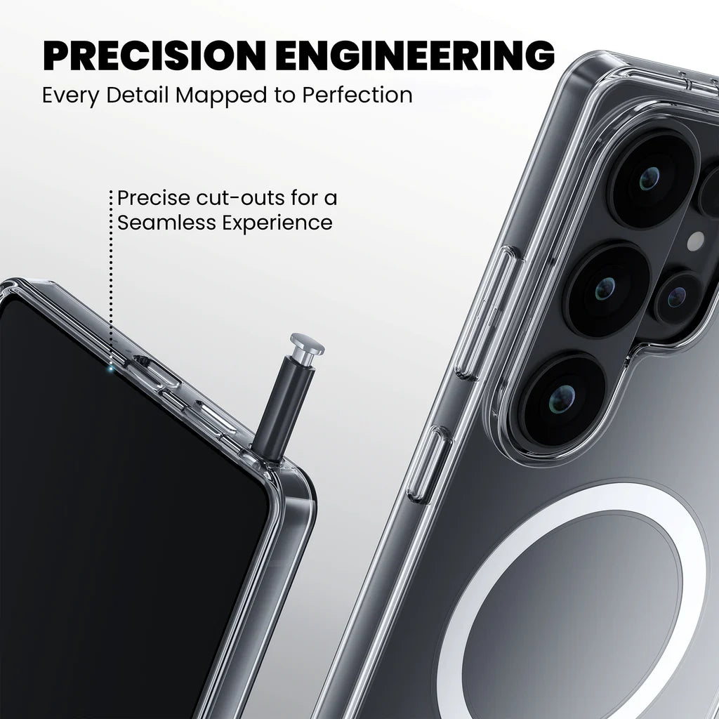 Precision-cut ports and buttons on Crystely S26 Ultra case
