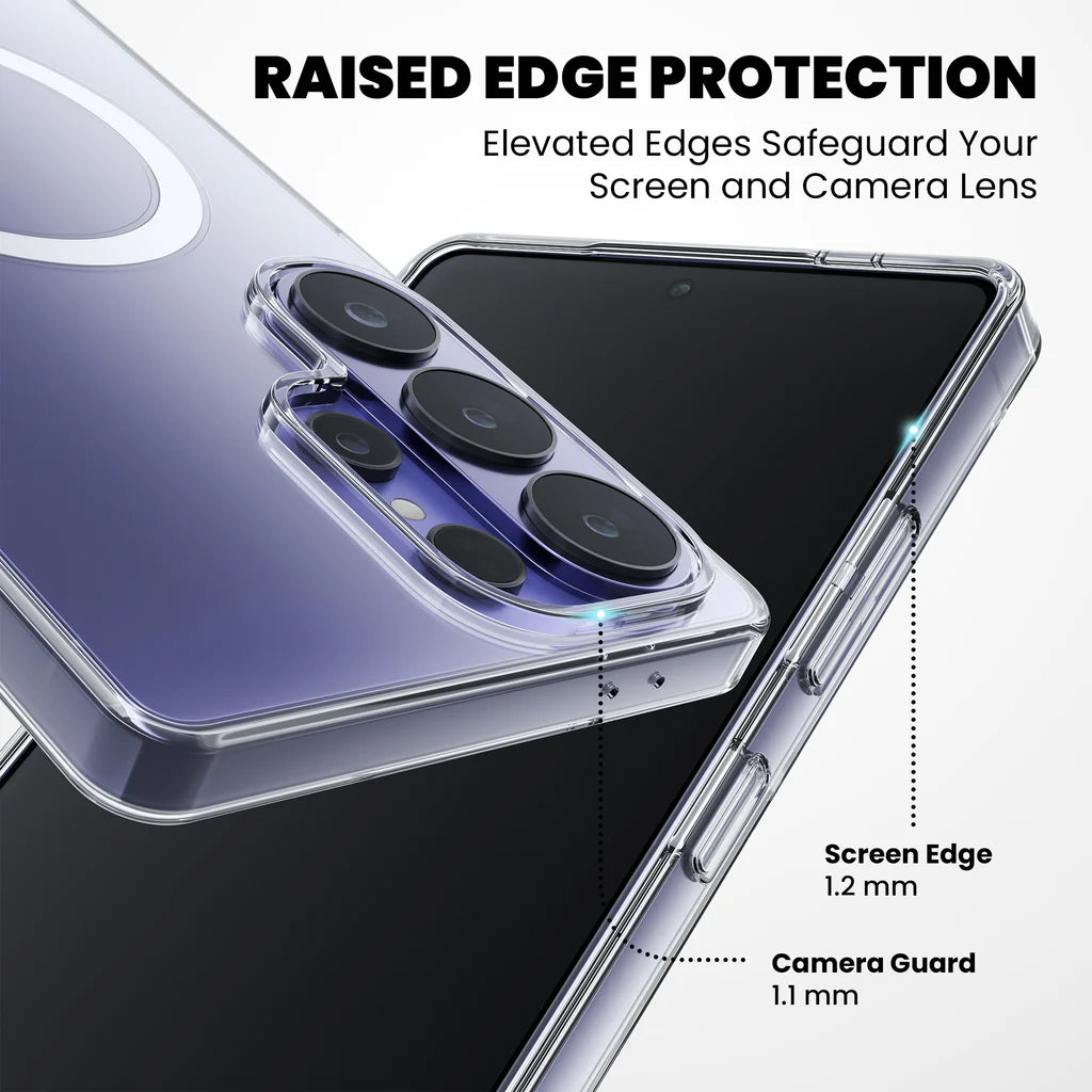 Raised edge camera and screen protection – Galaxy S26 Ultra case