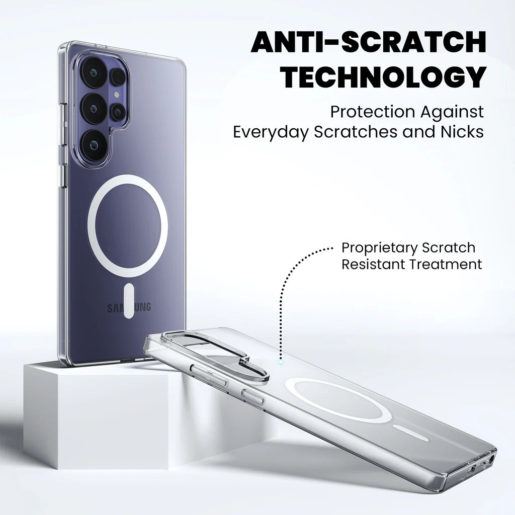 Anti-scratch resistant clear case for Samsung S26 Ultra