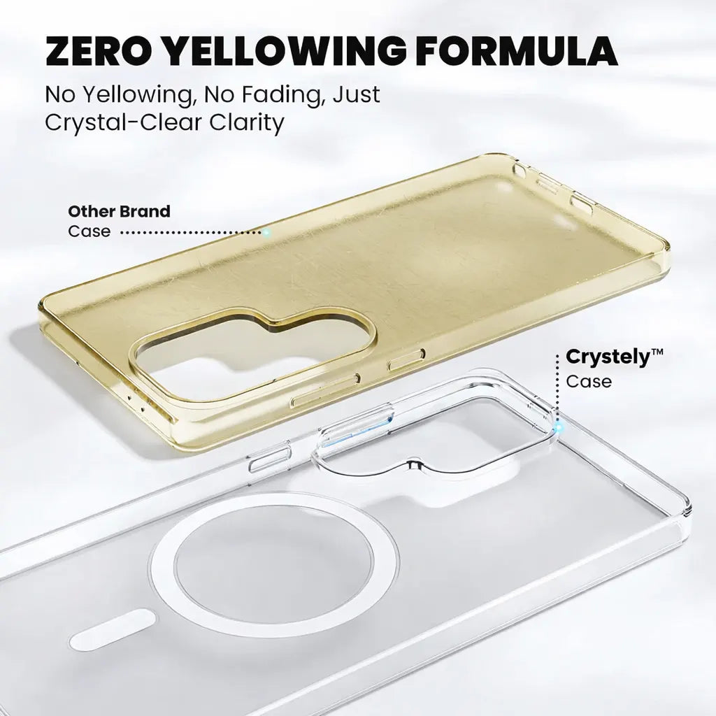 Zero yellowing clear back cover for Samsung Galaxy S26 Ultra