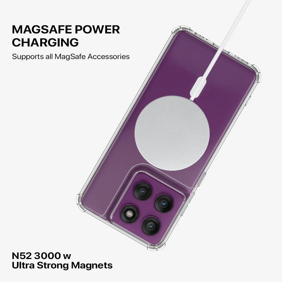 Shockproof anti-yellow clear case Motorola Edge 60 Fusion