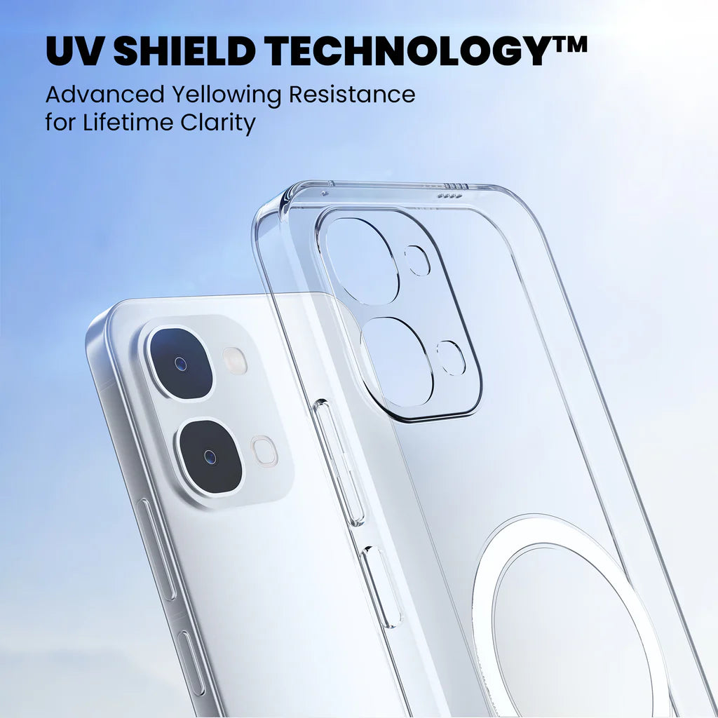 Anti-Yellow MagSafe Clear Case for Vivo T5x 5G