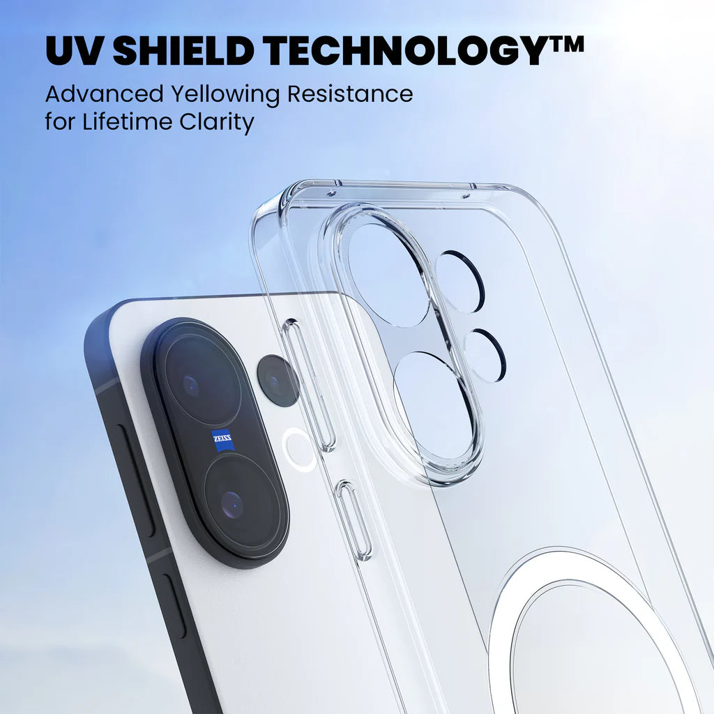 Anti-Yellow MagSafe Clear Case for Vivo X200 FE