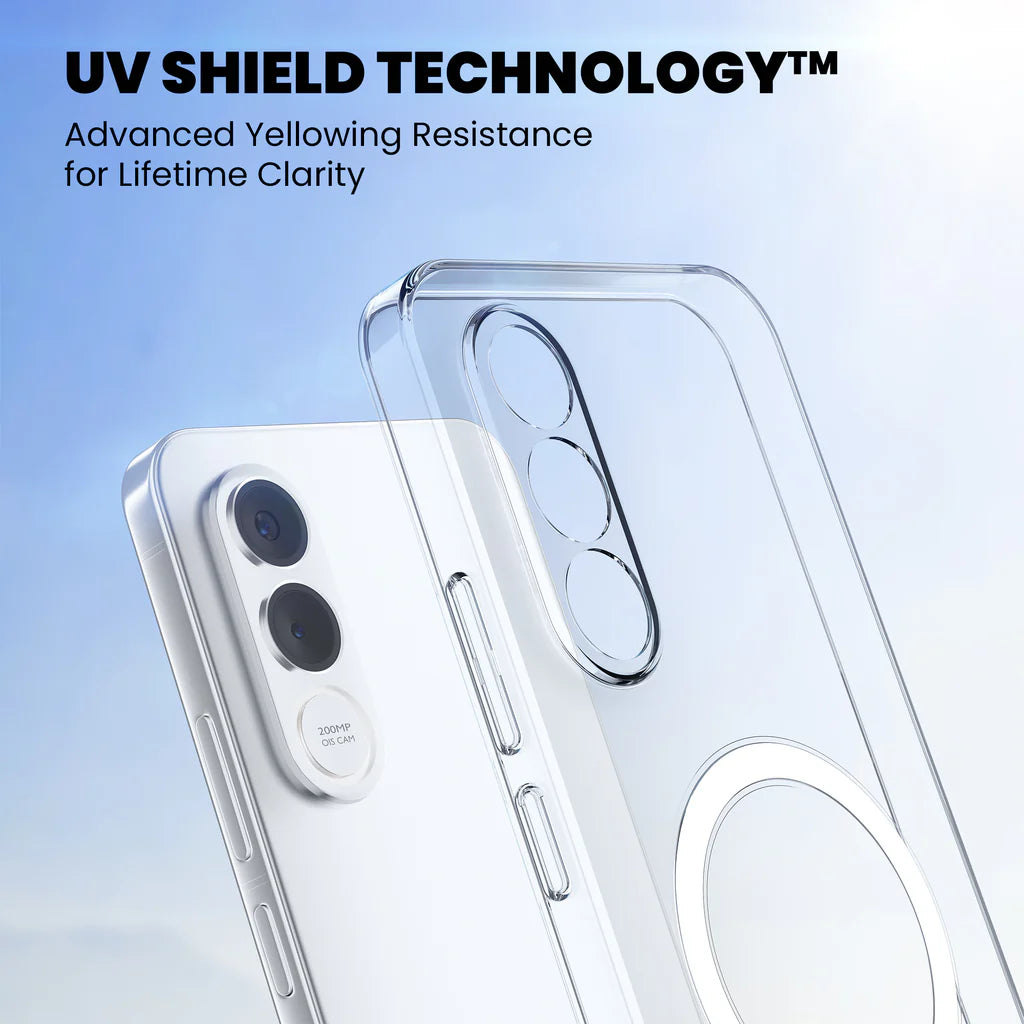 UV Shield Technology clear case for Vivo V70 FE – advanced yellowing resistance lifetime clarity
