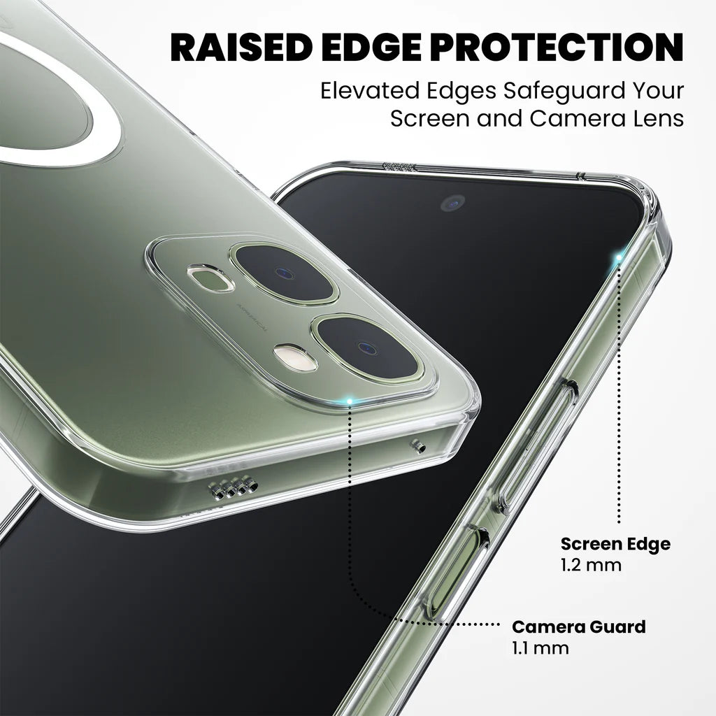 Anti-Yellow MagSafe Clear Case for Vivo T5x 5G