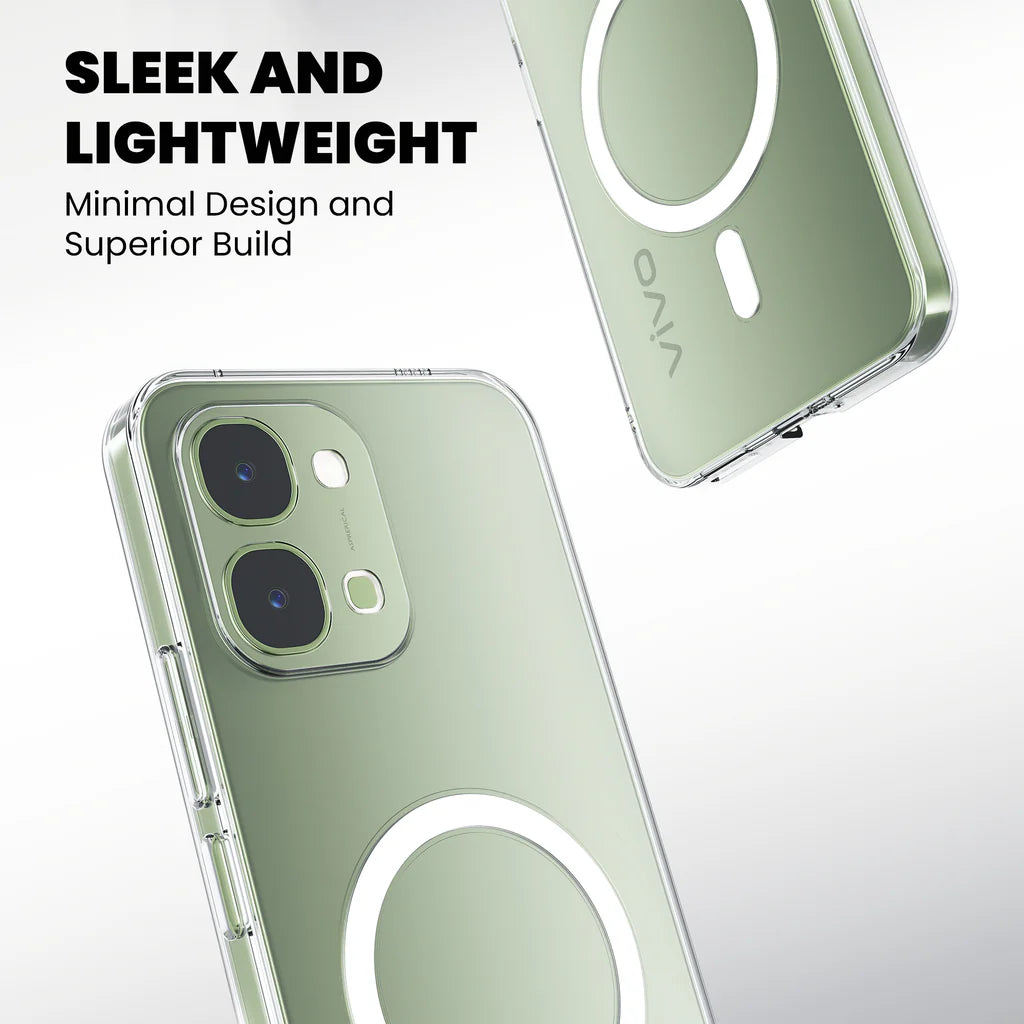 Anti-Yellow MagSafe Clear Case for Vivo T5x 5G