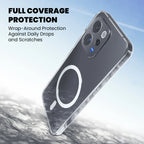 Full coverage drop protection MagSafe clear case for Vivo V70 E

