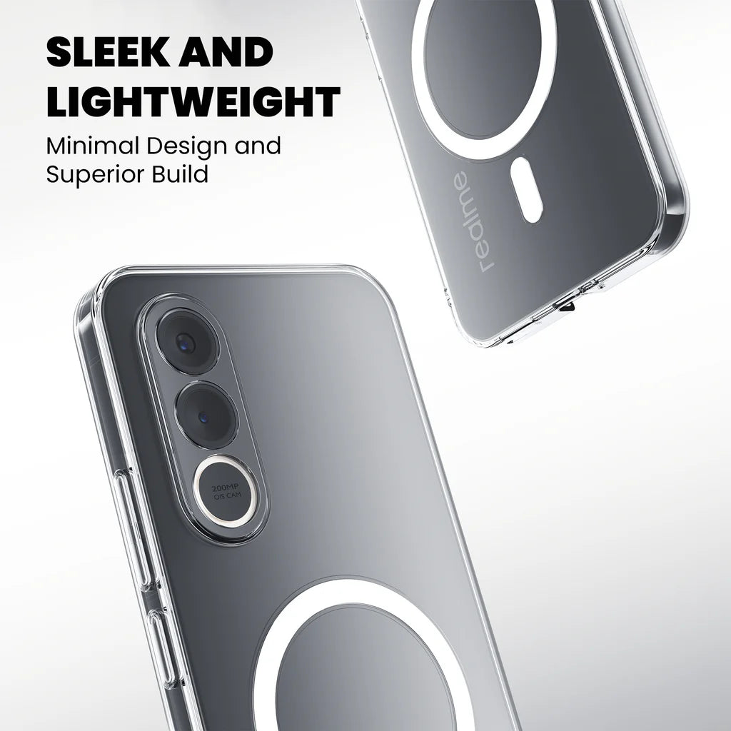 Sleek and lightweight clear MagSafe case for Vivo V70 FE – minimal design superior build
