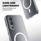 Sleek and lightweight clear MagSafe case for Vivo V70 FE – minimal design superior build
