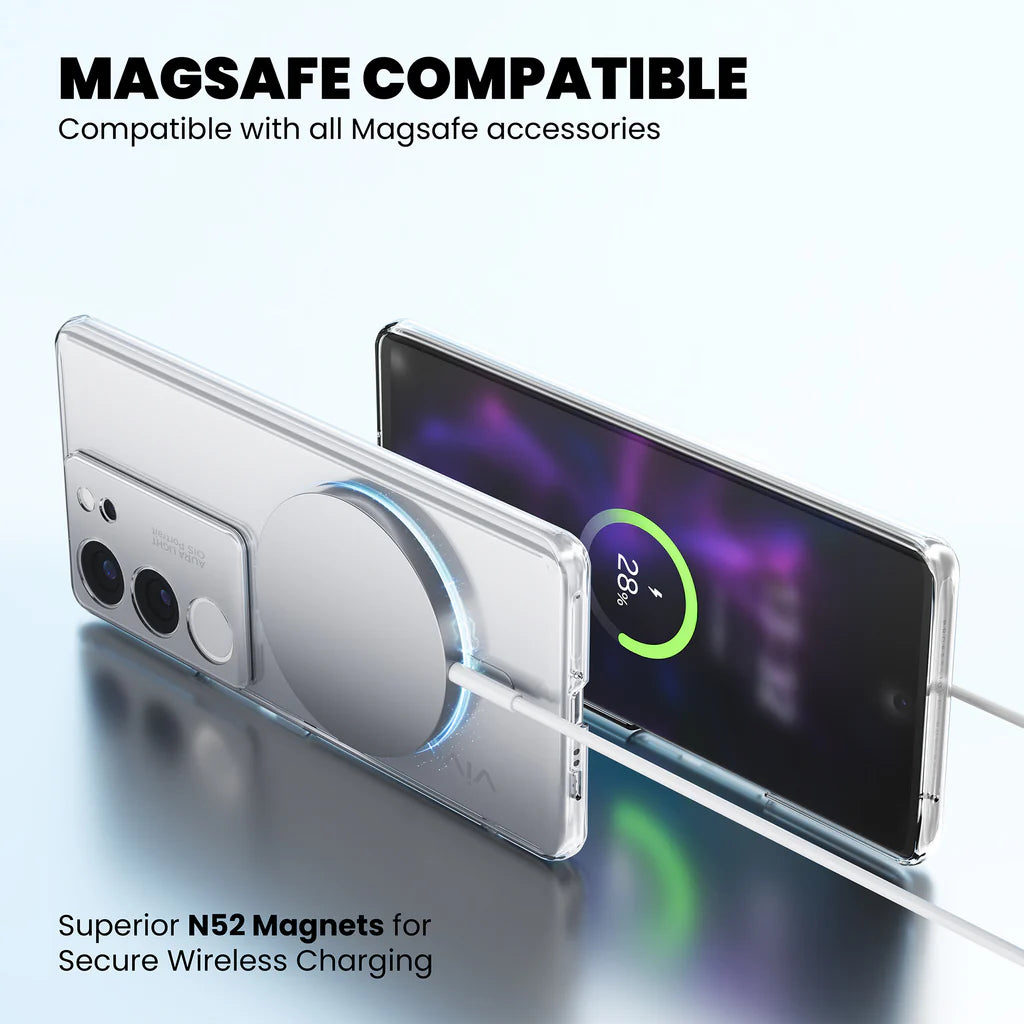 Anti-Yellow MagSafe Clear Case for Vivo Y400 Pro 5G